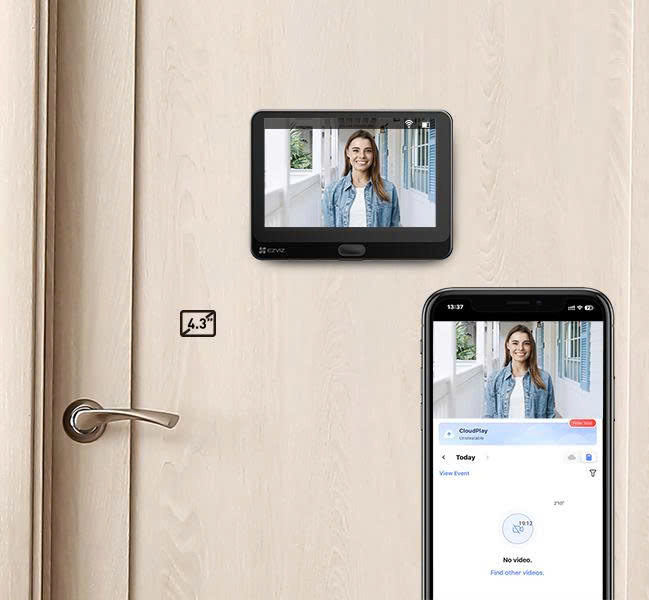Chuông cửa màn hình EZVIZ HP4: Mắt thần thông minh 1080p 5 Bo chuong cua man hinh khong day EZVIZ HP4 7