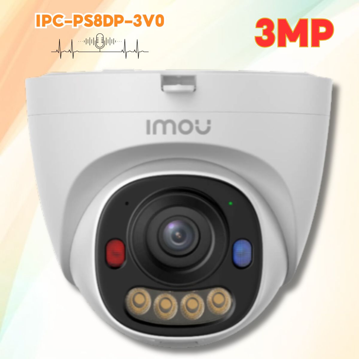 Camera IP PoE Dome 3MP IMOU IPC-PS8DP-3V0 Ghi Hình 2K Chính Hãng 5 Camera IP PoE Dome 3MP IMOU IPC PS8DP 3V0 1