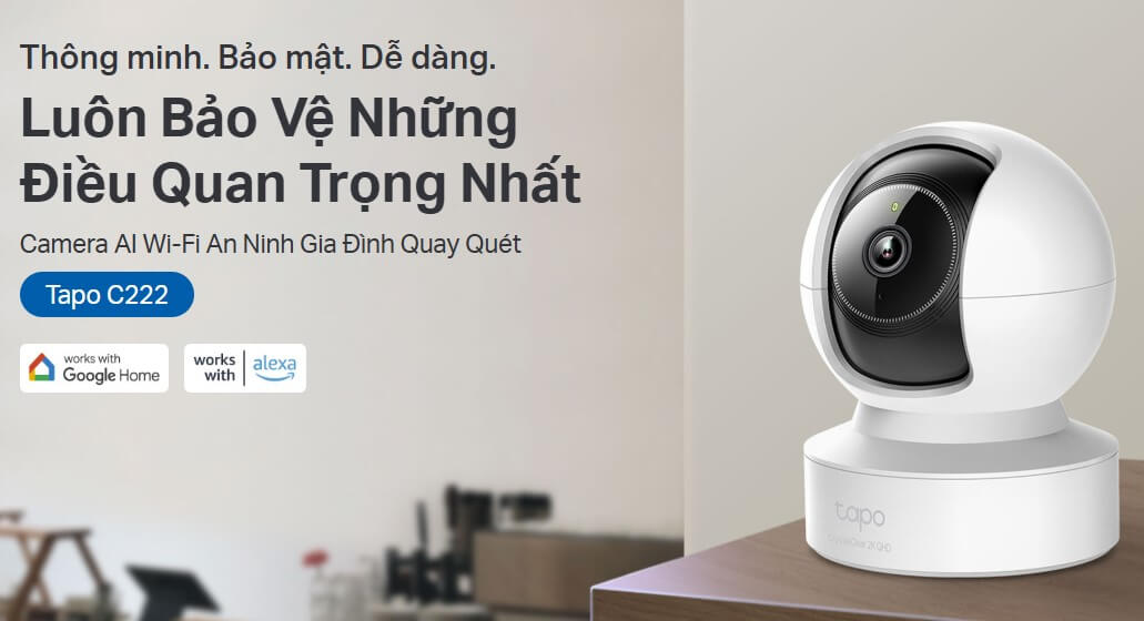 Camera TP-Link Tapo C222 2K 4MP Quay 360 Độ Chính Hãng 1 Camera IP Wi Fi TP Link Tapo C222 2K 4MP 3