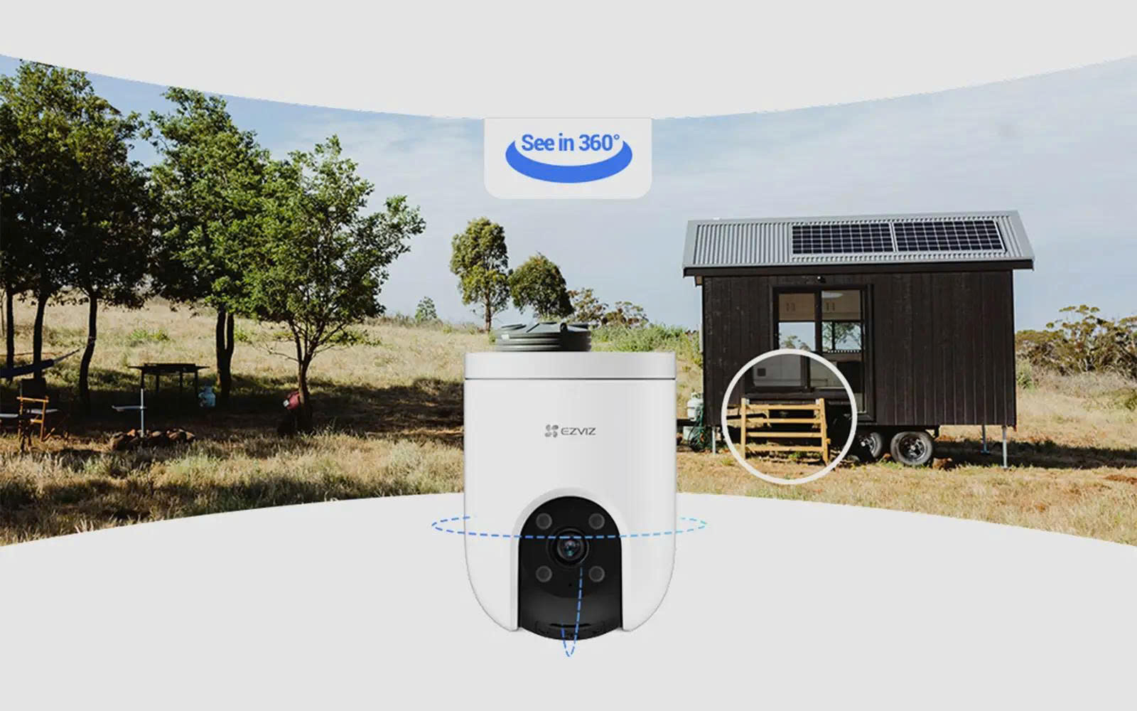 Camera EZVIZ CS-HB8C/SP 4MP AOV Solar – Không Dây 360° 2 Camera Ngoai troi Ezviz AOV Nang Luong Mat Troi CS HB8C 3