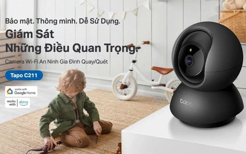Camera Wifi 3MP TP-Link Tapo C211 – 2K 360° AI Thông Minh 1 Camera Wifi 3MP TP Link Tapo C211 4