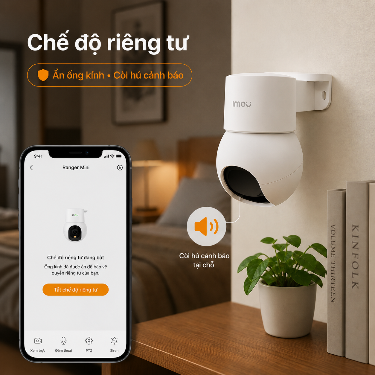 Camera IMOU Ranger Mini K2MP-5H1WE 5MP Wi-Fi 6 Xoay 360 Cực Nét 4 Camera Wifi IMOU Ranger Mini K2MP 5H1WE 6