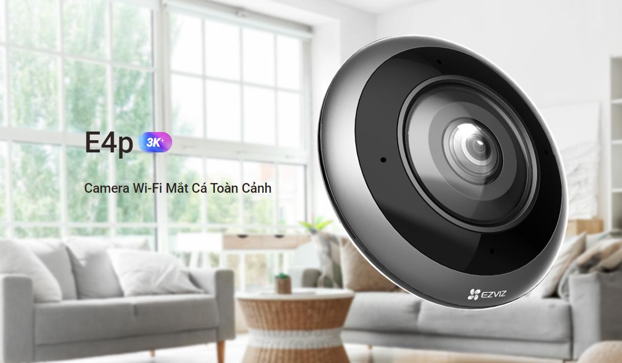 Camera EZVIZ E4P 3K+ 6MP – Mắt Cá 360° Thông Minh 4 Camera Wifi mat ca trong nha EZVIZ E4P 3K 3