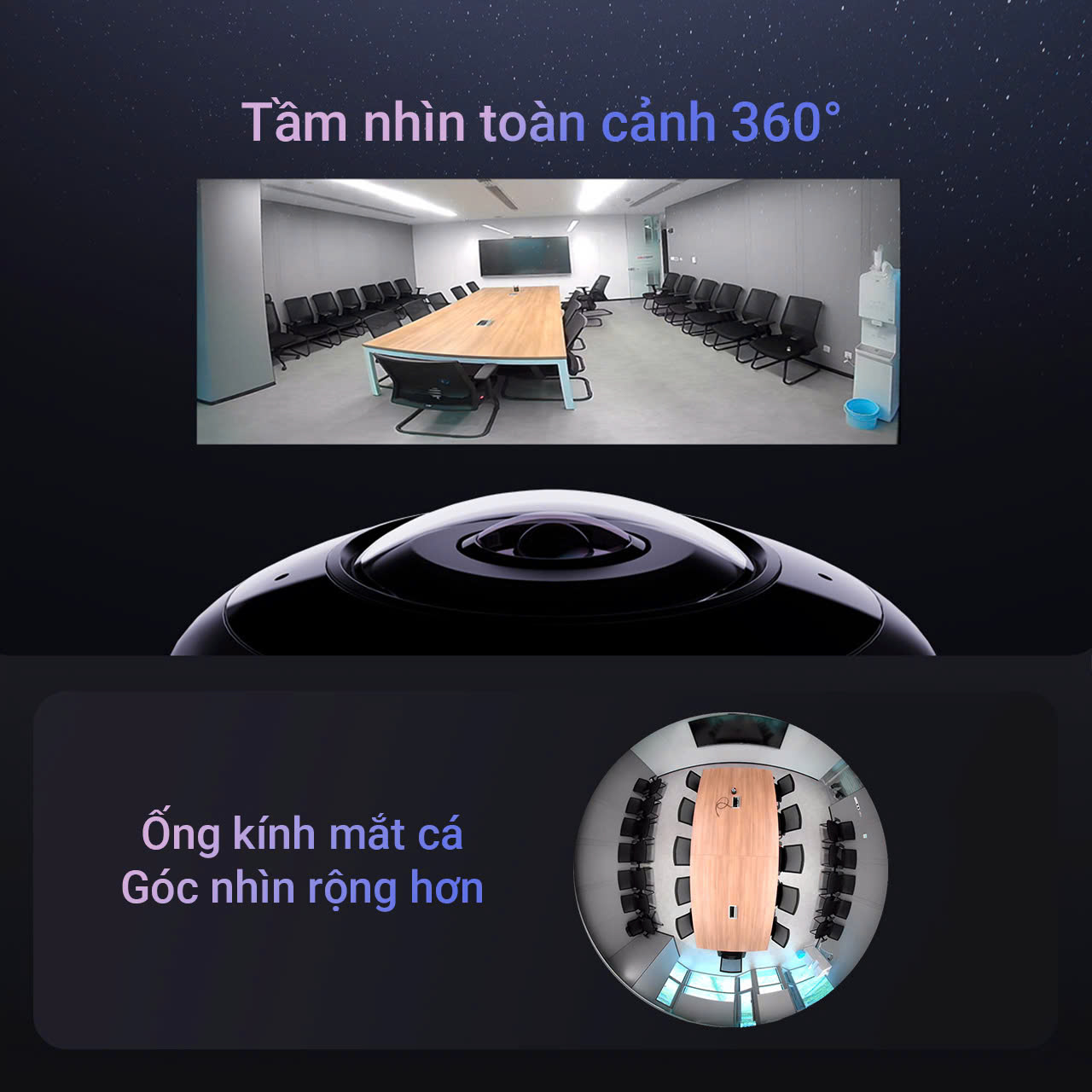 Camera EZVIZ E4P 3K+ 6MP – Mắt Cá 360° Thông Minh 2 Camera Wifi mat ca trong nha EZVIZ E4P 3K 4