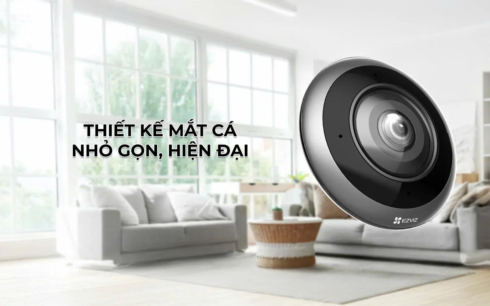 Camera EZVIZ E4P 3K+ 6MP – Mắt Cá 360° Thông Minh 5 Camera Wifi mat ca trong nha EZVIZ E4P 3K 6