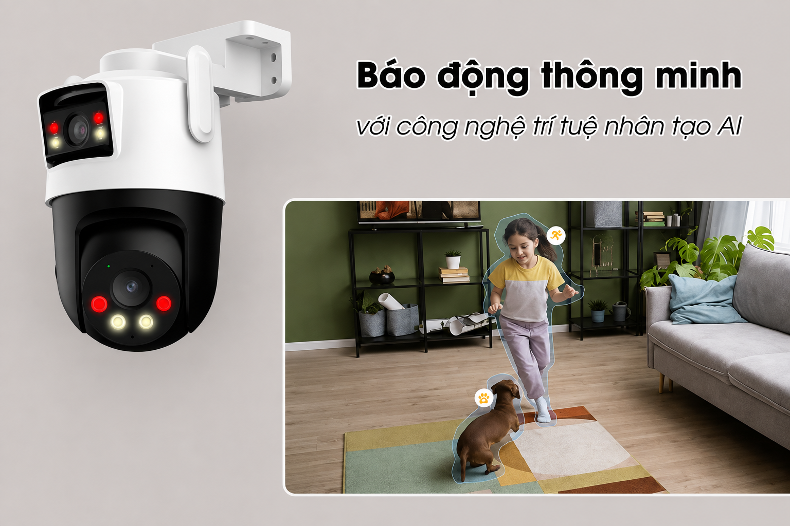 Camera 2 Mắt KX-SM10L 10MP Giám Sát Ban Đêm Có Màu 3 Camera wifi quay quet Ngoai troi 2 MAT KX SM10L 5