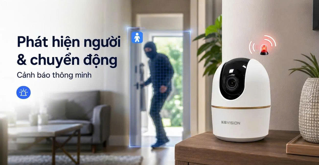 Camera KBVISION KX-A3W 3MP – Quay Quét 360° Thông Minh 3 Camera wifi quay quet 3MP KBVISION KX A3W 2