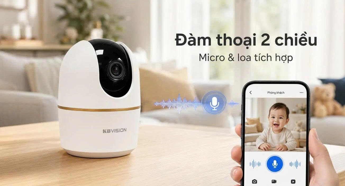 Camera KBVISION KX-A3W 3MP – Quay Quét 360° Thông Minh 4 Camera wifi quay quet 3MP KBVISION KX A3W 3