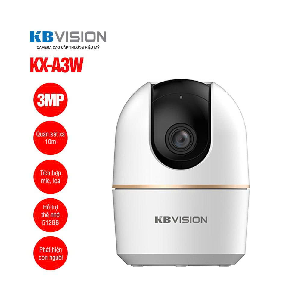 Camera KBVISION KX-A3W 3MP – Quay Quét 360° Thông Minh 1 Camera wifi quay quet 3MP KBVISION KX A3W 8