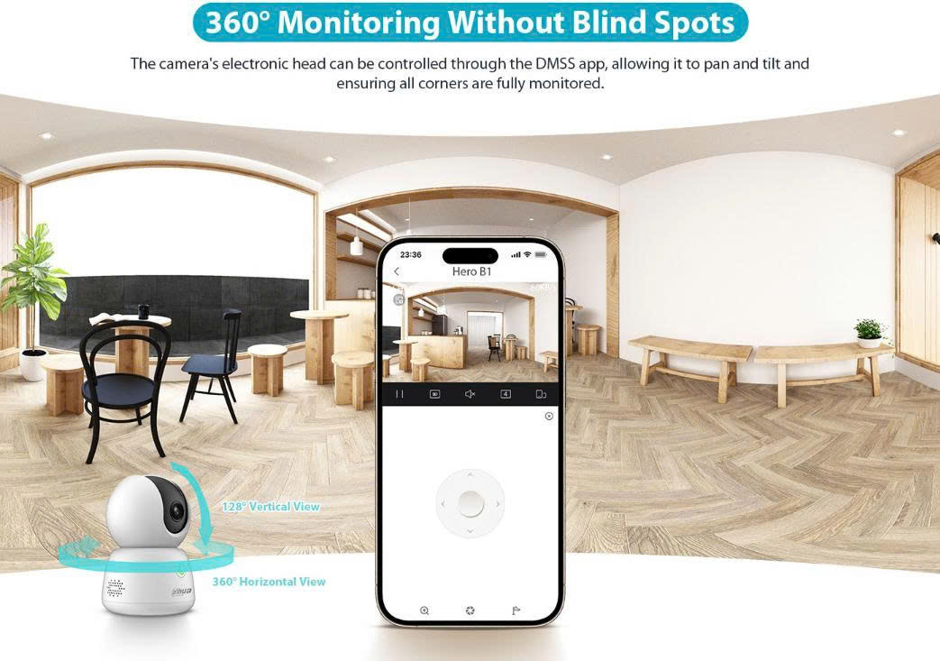 amera Wifi Dahua Hero B1 3MP DH-H3B: Wifi 6, Nút Gọi 1 Chạm 3 DH H3B 5