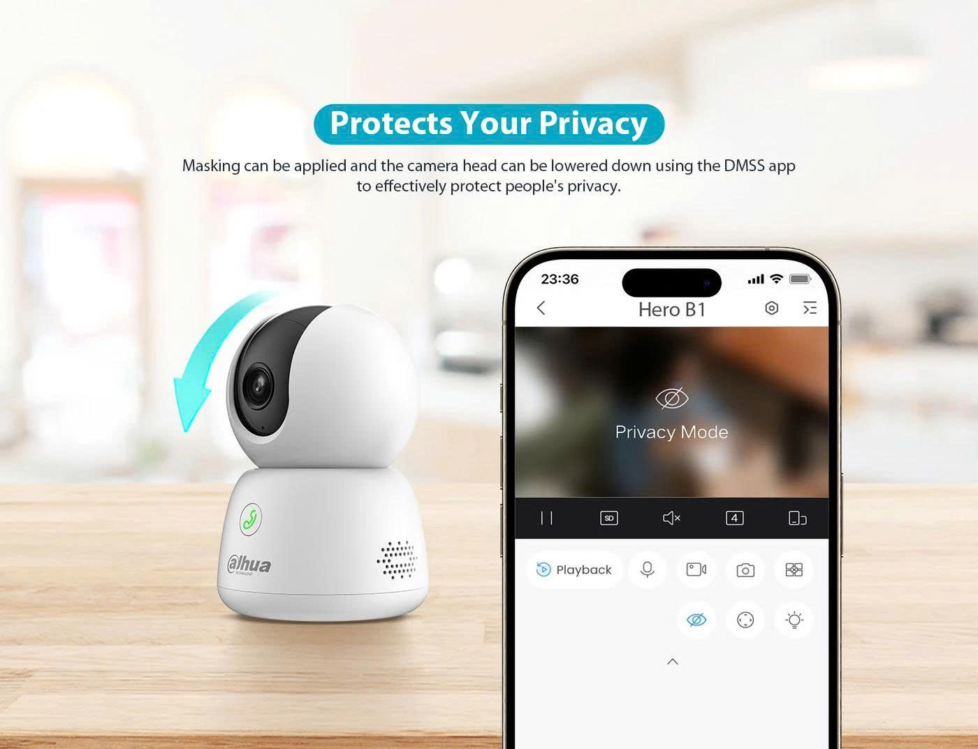 Camera Wifi Dahua Hero B1 5MP DH-H5B | AI 5MP Xoay 360° 5 DH H5B 4