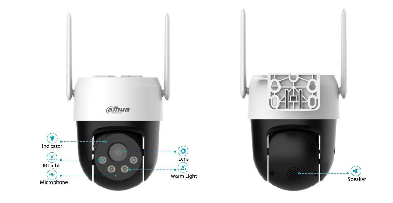 Camera IP 4G 5MP DAHUA DH-SD-P5AE-PV-4G kết nối SIM 4G 6 DH P5AE PV 4G 3