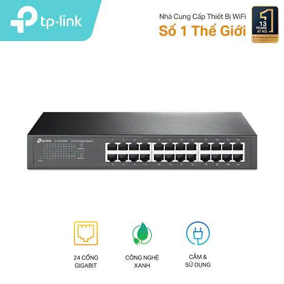 Switch chia tín hiệu 24 cổng 10/100Mbps TL-SF1024D – Mạng ổn định 2 TL SF1024D 2