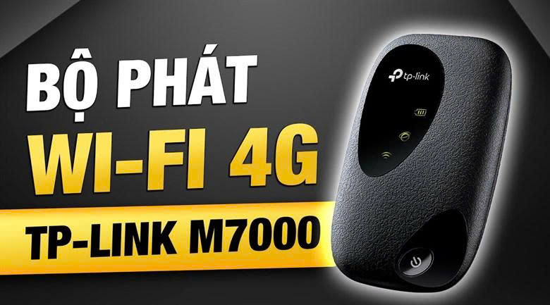 Bộ phát Wifi di động TP-Link M7000 4G LTE 150Mbps – Nhỏ gọn, mạnh mẽ, kết nối mọi lúc mọi nơi 5 TP Link M7000 7